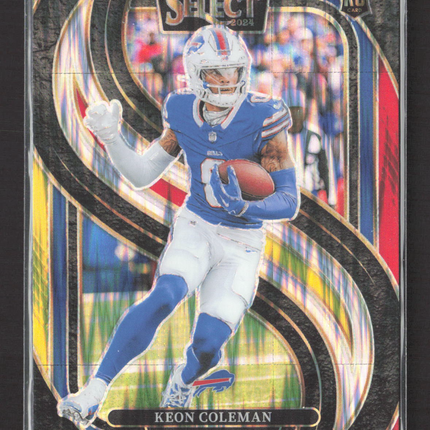 2025 Panini Select Prizm Keon Coleman #153 Premier Level RC