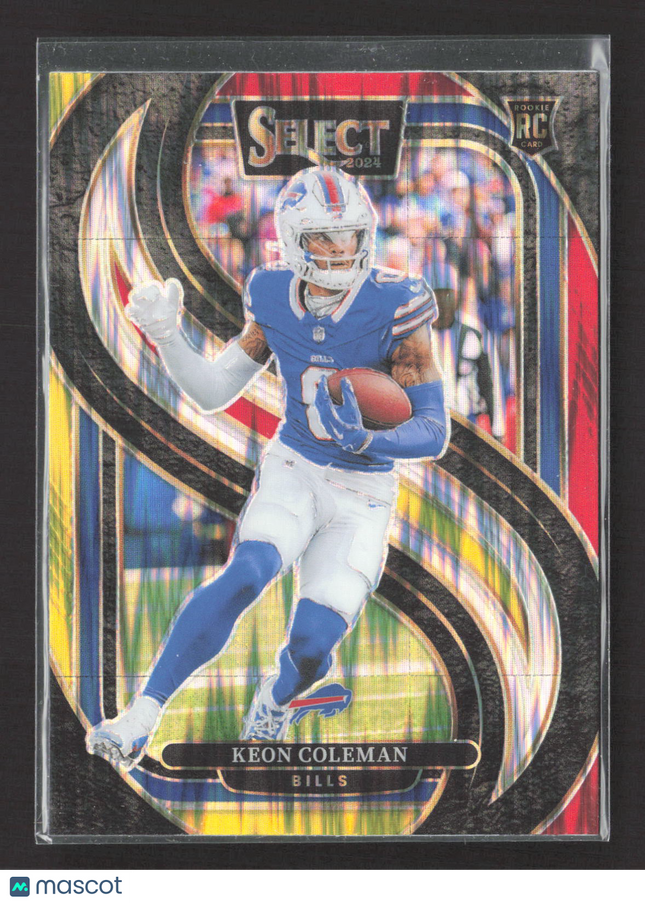 2025 Panini Select Prizm Keon Coleman #153 Premier Level RC