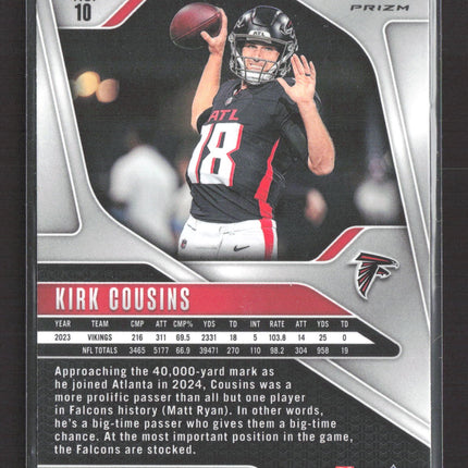 2024 Panini Silver Prizm Kirk Cousins #10