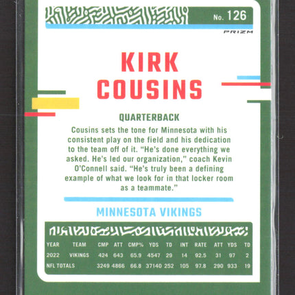 2023 Panini Donruss Optic Holo Kirk Cousins #126