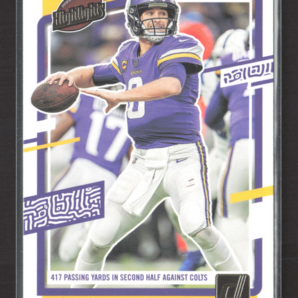 2023 Panini Donruss Highlights Kirk Cousins #H-KC