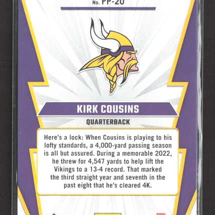 2023 Panini Donruss Power Plus Kirk Cousins #PP-20 Holo