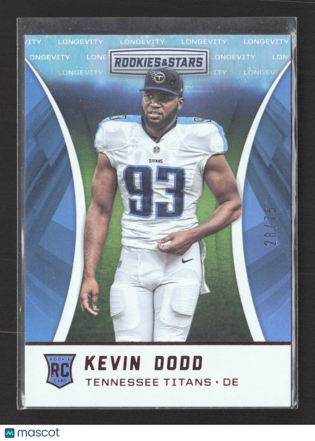 2016 Panini Rookies & Stars Longevity Kevin Dodd #243 Blue RC 28/75