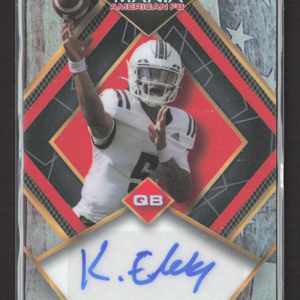 2022 Wild Card Auto Mania American FB Kaleb Eleby #AMA-D59 30/50 Auto