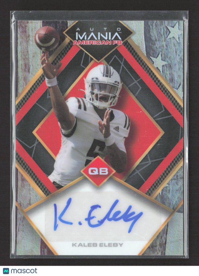 2022 Wild Card Auto Mania American FB Kaleb Eleby #AMA-D59 30/50 Auto
