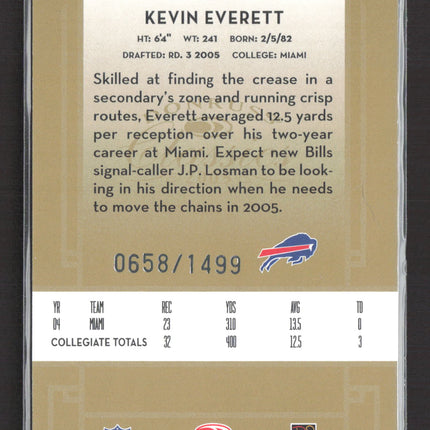 2005 Donruss Classics Kevin Everett #181 /0658/1499