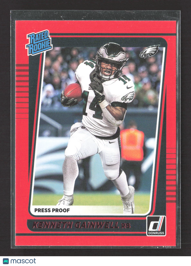 2021 Panini Donruss Kenneth Gainwell #267 Red Press Proof RC