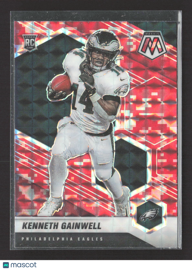2021 Panini Prizm Mosaic Kenneth Gainwell #339 Red RC