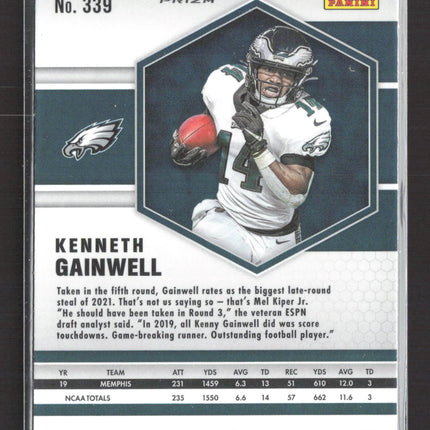 2021 Panini Prizm Mosaic Kenneth Gainwell #339 Red RC