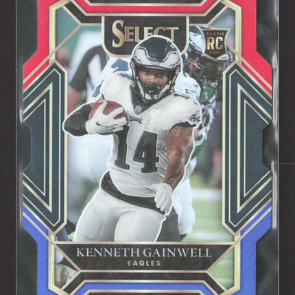 2022 Panini Select Club Level Kenneth Gainwell #281 Red White Blue RC