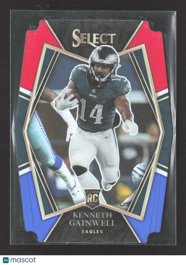 2022 Panini Select Prizm Premier Level Kenneth Gainwell #181 Red White Blue RC
