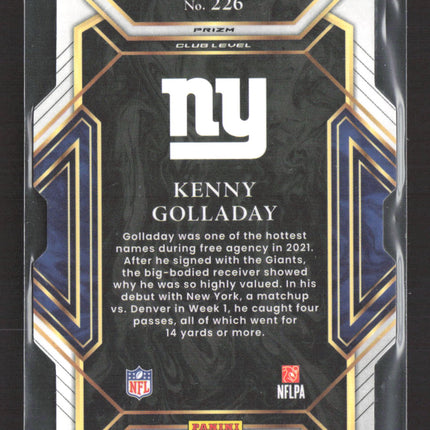 2022 Panini Select Prizm Club Level Kenny Golladay #226