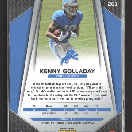 2017 Panini Prizm Kenny Golladay #283 Silver RC