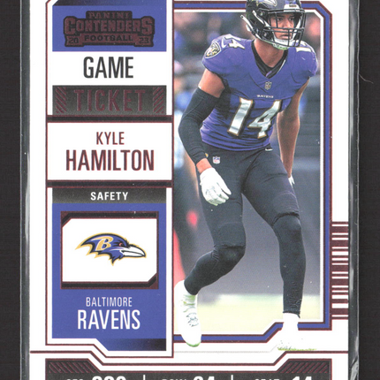 2023 Panini Contenders Football Kyle Hamilton #8 Red