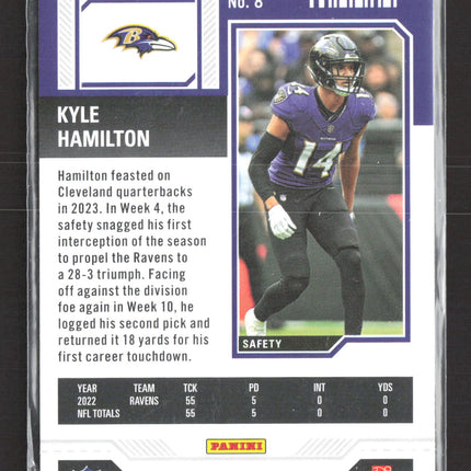 2023 Panini Contenders Football Kyle Hamilton #8 Red