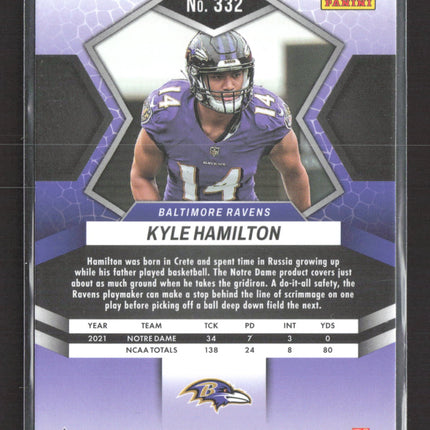 2022 Panini Mosaic Kyle Hamilton #332 RC