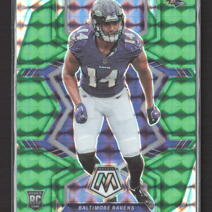 2022 Panini Prizm Mosaic Kyle Hamilton #332 Green RC