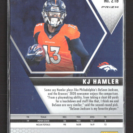 2020 Panini Prizm Mosaic KJ Hamler #219 Pink Camo RC