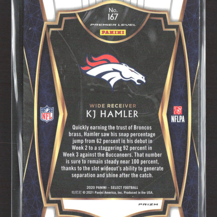 2021 Panini Select Prizm KJ Hamler #167 Premier Level RC