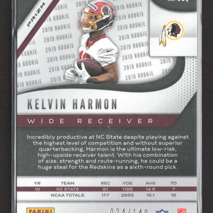 2019 Panini Prizm Kelvin Harmon #363 Red RC /149