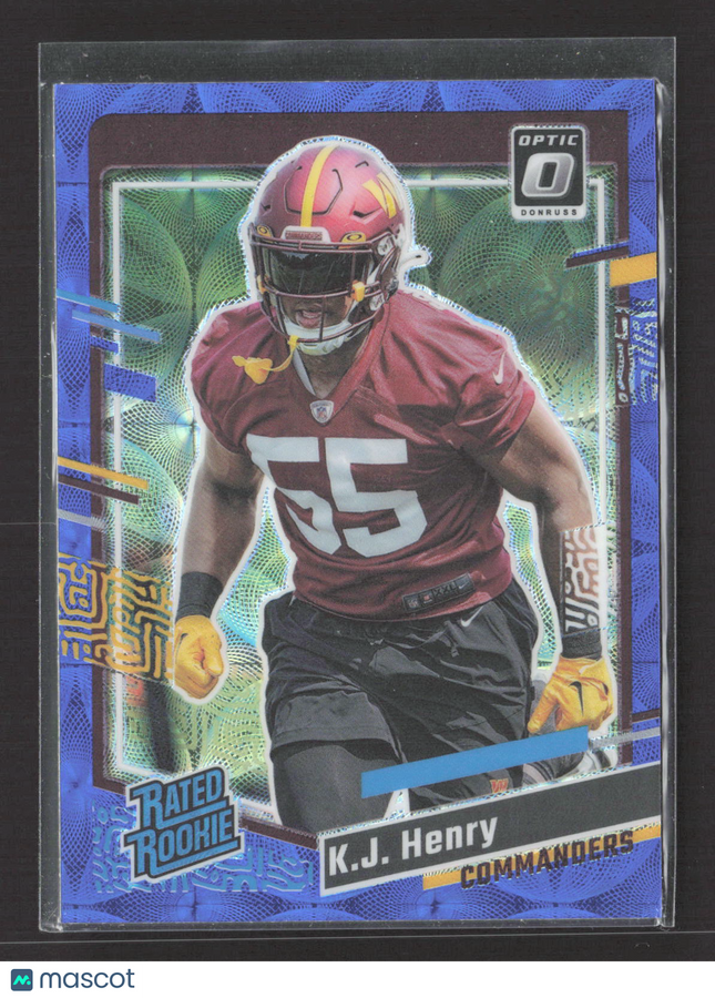 2023 Panini Donruss Optic K.J. Henry #400 Blue Scope
