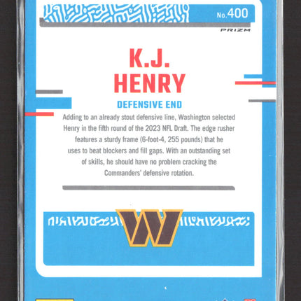 2023 Panini Donruss Optic K.J. Henry #400 Blue Scope