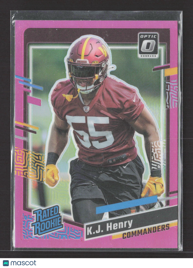 2023 Panini Donruss Optic K.J. Henry #400 Pink