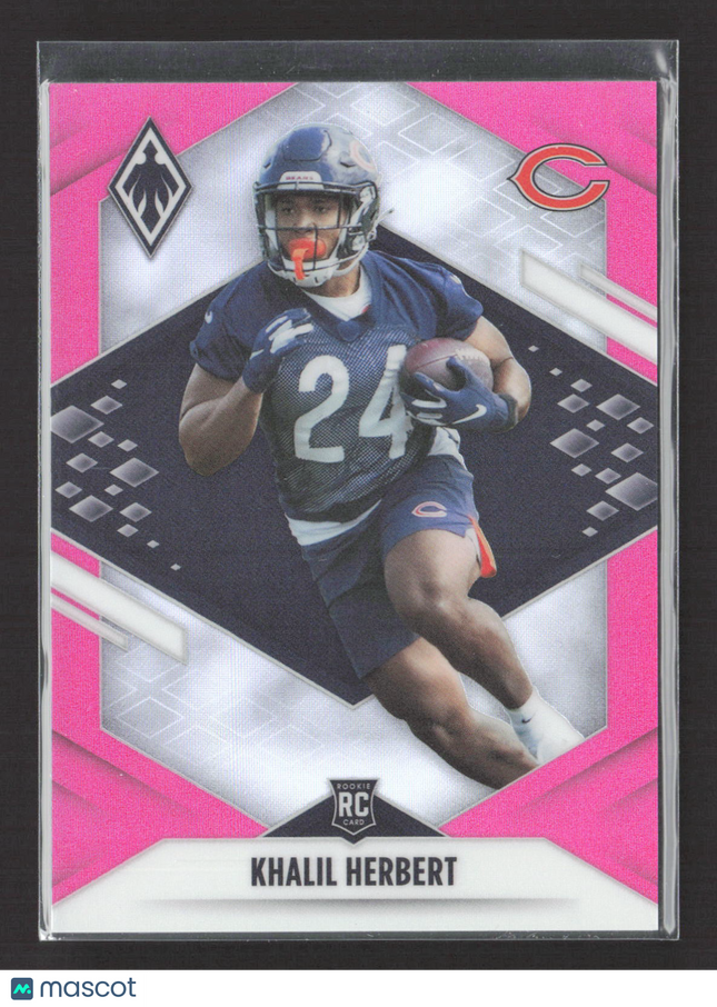 2021 Panini Phoenix Khalil Herbert #189 Pink RC 174/199