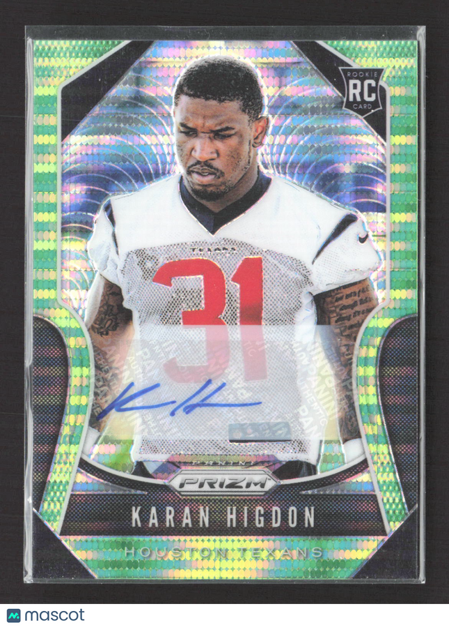 2019 Panini Prizm Karan Higdon #333 Green RC Auto