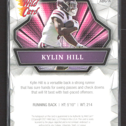 2021 Wild Card Alumination Kylin Hill #ABC-A Auto