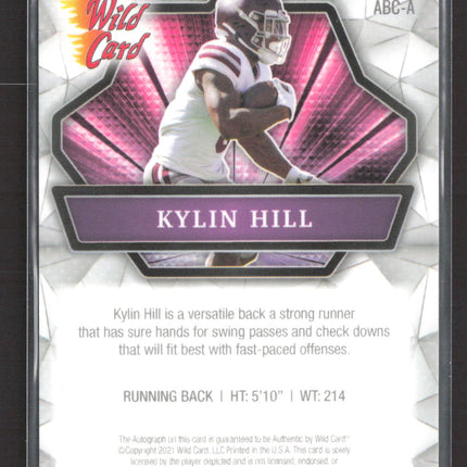 2021 Wild Card Alumination Kylin Hill #ABC-A Auto