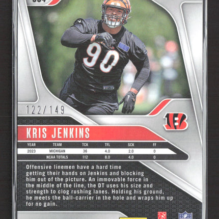 2024 Panini Prizm Football Kris Jenkins #364 Red RC 122/149