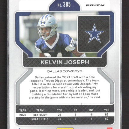 2021 Panini Prizm Kelvin Joseph #385 Red Ice RC