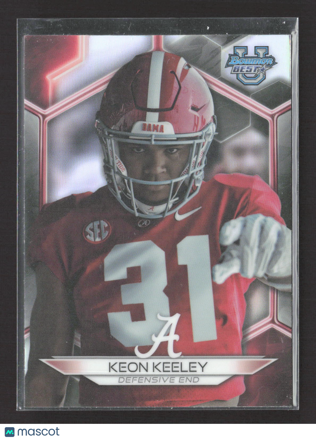 2023 Topps Bowman University Best Keon Keeley #5 Refractor
