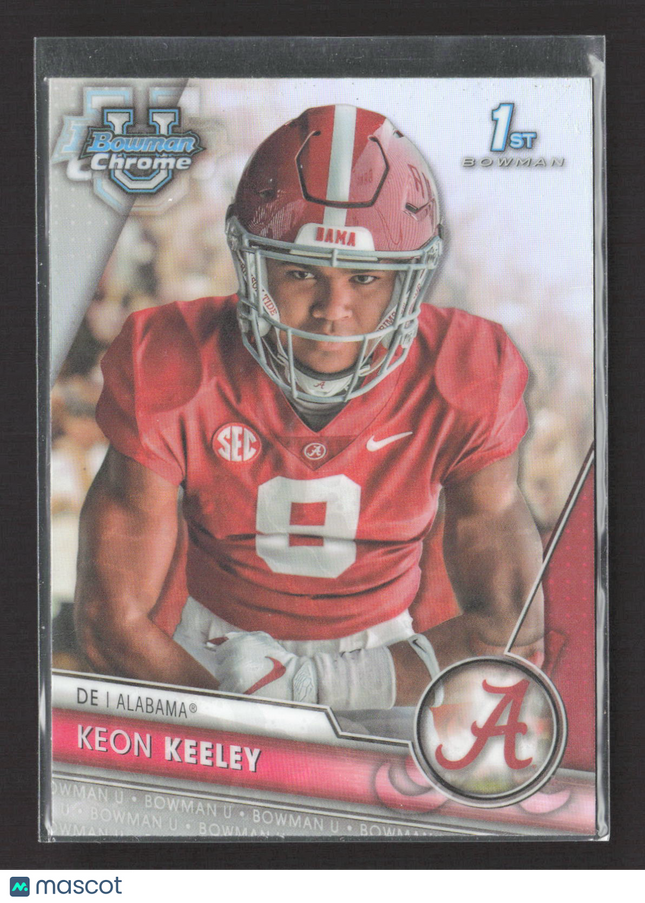 2023 Bowman Chrome University Keon Keeley #43 Refractor 1st Bowman