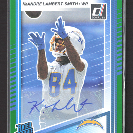 2025 Panini Donruss Football KeAndre Lambert-Smith #367 Green Auto