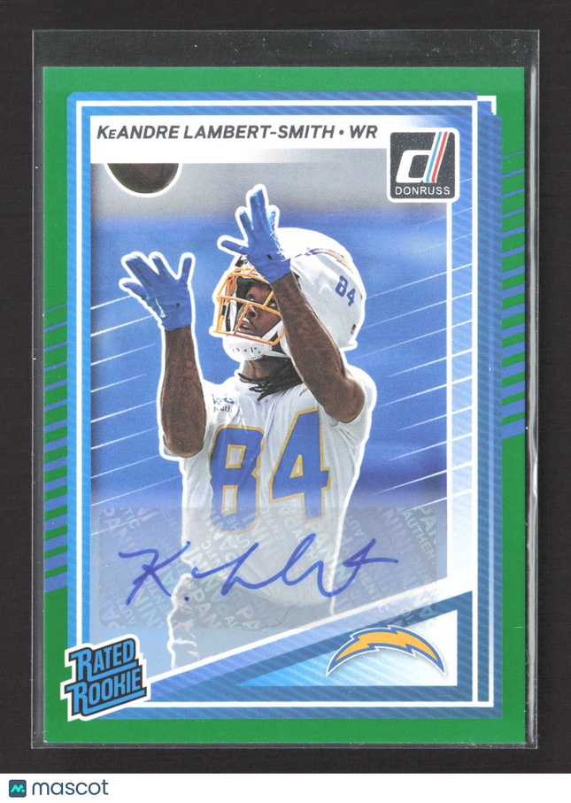 2025 Panini Donruss Football KeAndre Lambert-Smith #367 Green Auto
