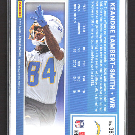 2025 Panini Donruss Football KeAndre Lambert-Smith #367 Green Auto