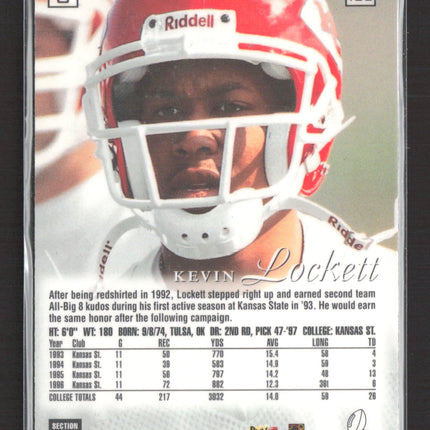 1997 Fleer Flair Showcase Kevin Lockett #108 Row 0