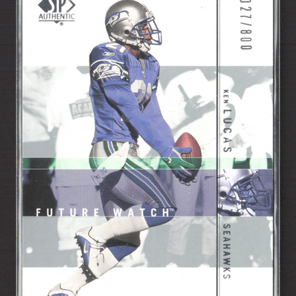 2001 Upper Deck SP Authentic Future Watch Ken Lucas #174 027/800