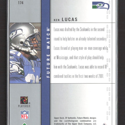 2001 Upper Deck SP Authentic Future Watch Ken Lucas #174 027/800