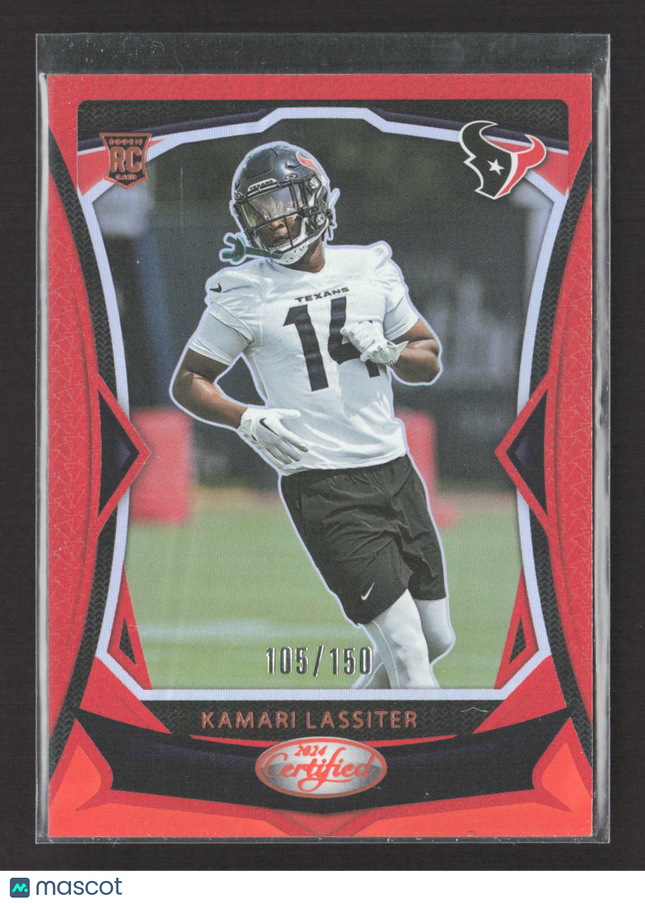 2024 Panini Certified Kamari Lassiter #133 Red RC 105/150