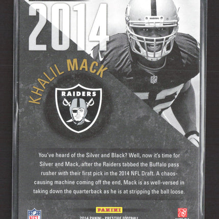 2014 Panini Prestige Draft Picks Khalil Mack #DP9 RC