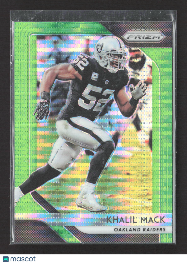 2018 Panini Prizm Khalil Mack #47 Green Pulsar