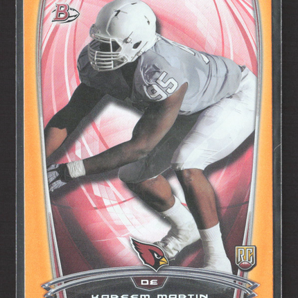 2014 Bowman Kareem Martin #49 Orange 180/299 RC