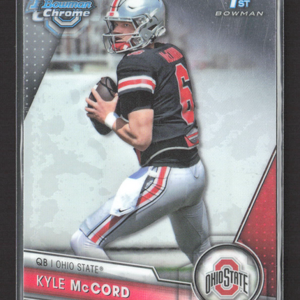 2023 Bowman University Chrome Kyle McCord #101 1st Bowman