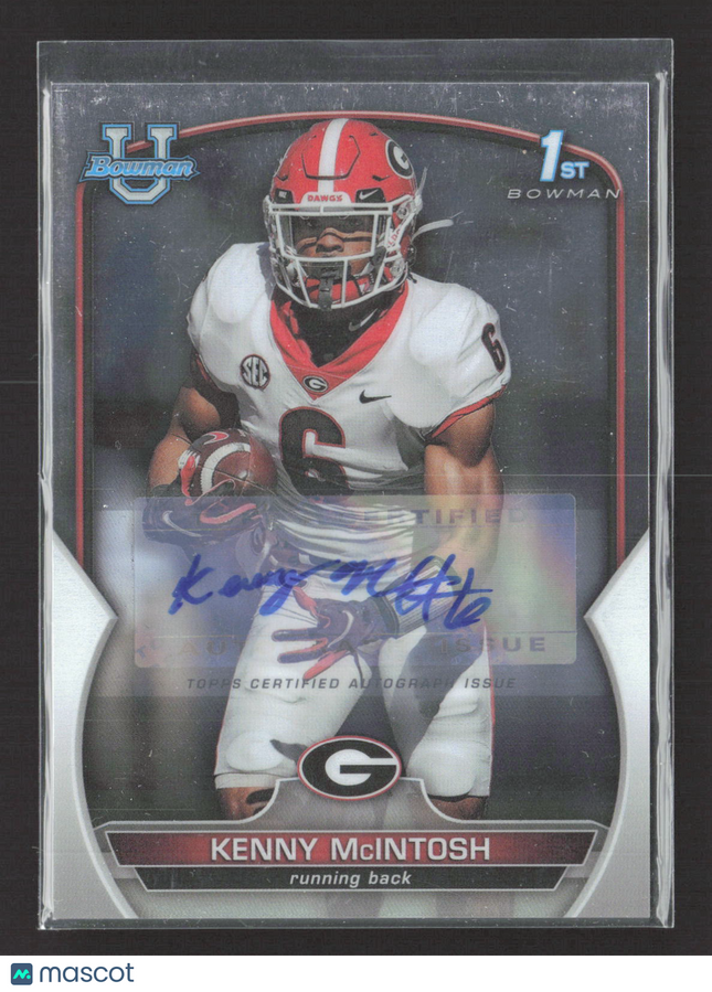 2022 Bowman University Kenny McIntosh #44 Auto