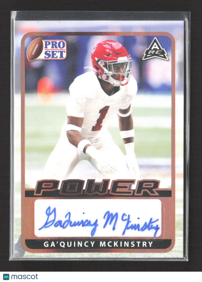 2021 Leaf Pro Set Power Ga'Quincy McKinstry #BA-GM2 RC Auto