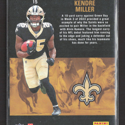 2023 Panini Contenders Football Rookie Stallions Kendre Miller #15