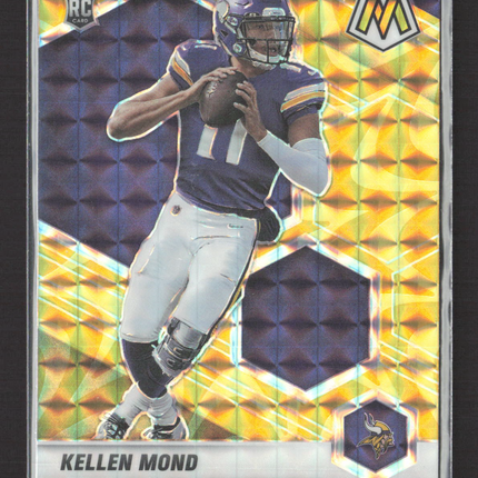 2021 Panini Prizm Mosaic Kellen Mond #321 Yellow RC